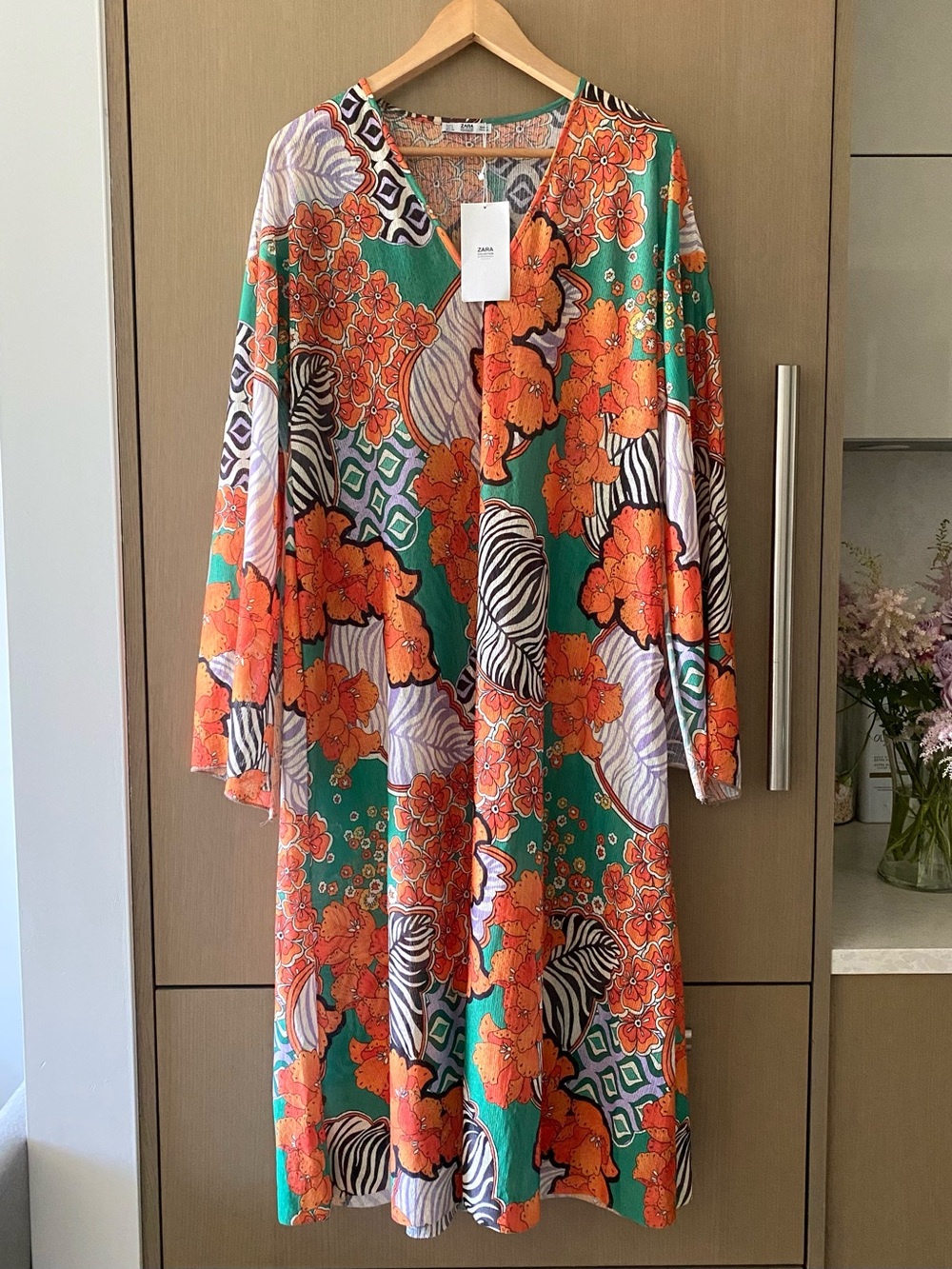 Zara floral tunic dress
